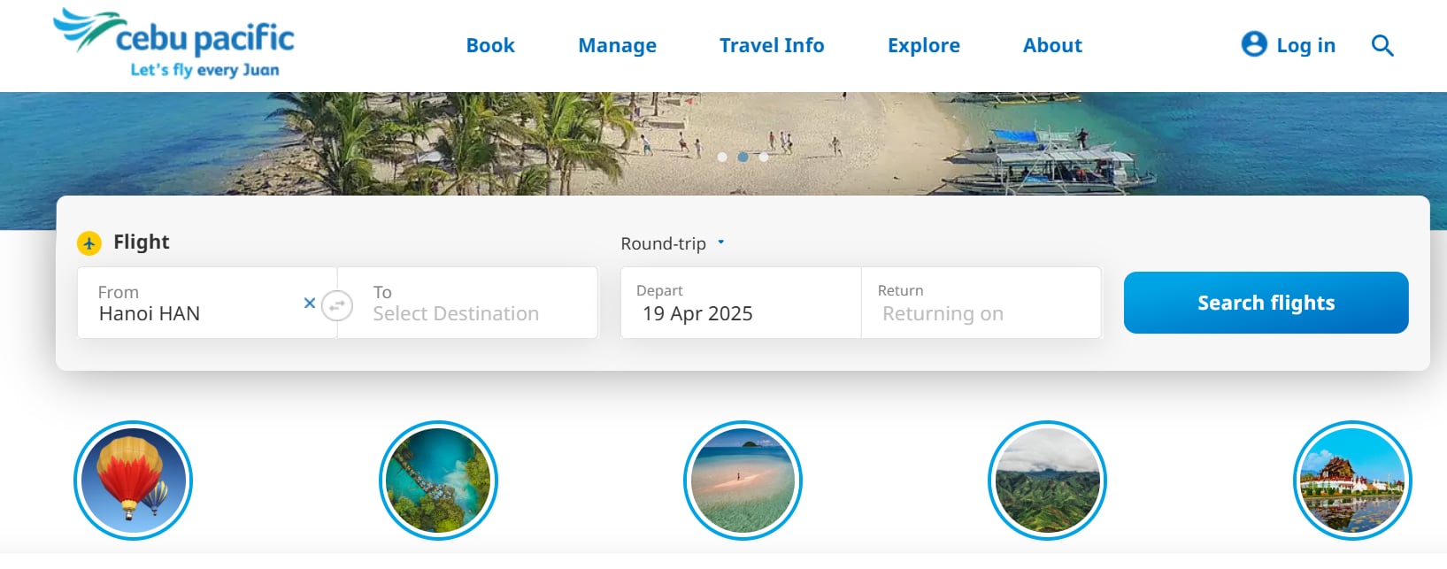 Website Cebu Pacific