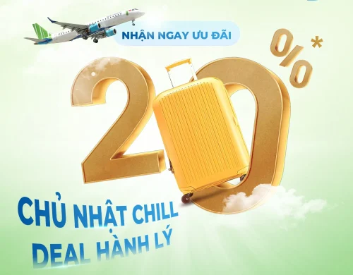 Bamboo Airways ưu đãi 20% phí mua thêm hành lý