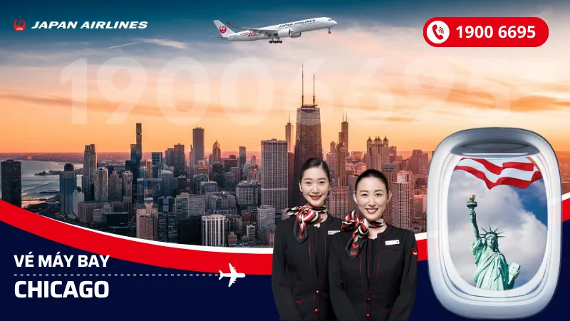 Vé máy bay Japan Airlines đi Chicago