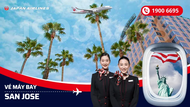 Vé máy bay Japan Airlines đi San Jose
