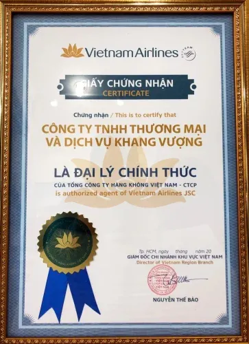 Khang Vượng Booking - Đại lý Chính thức của Vietnam Airlines