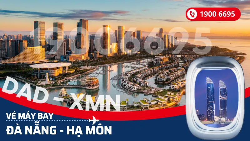 Vé máy bay Đà Nẵng đi Hạ Môn