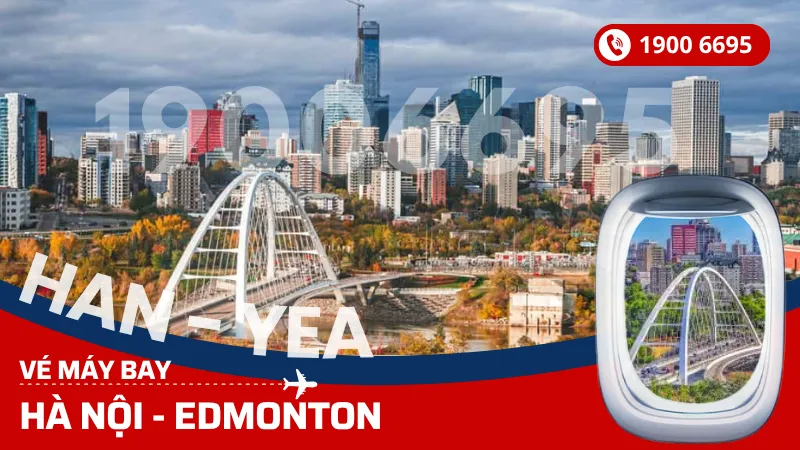Vé máy bay Hà Nội đi Edmonton Canada