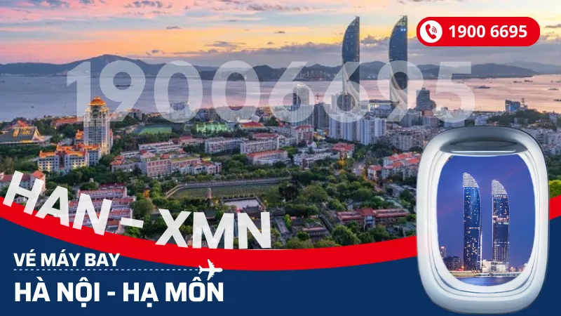 Vé máy bay Hà Nội đi Hạ Môn