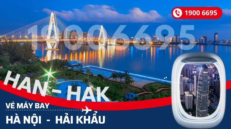 Vé máy bay Hà Nội đi Hải Khẩu