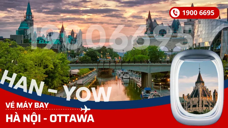 Vé máy bay Hà Nội đi Ottawa Canada