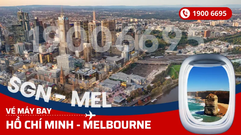 Vé máy bay Hồ Chí Minh đi Melbourne Úc