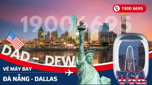 Đặt mua vé máy bay Đà Nẵng đi Dallas Texas Mỹ