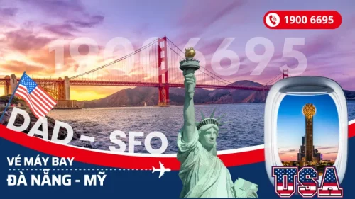 Đặt mua vé máy bay Đà Nẵng đi Mỹ