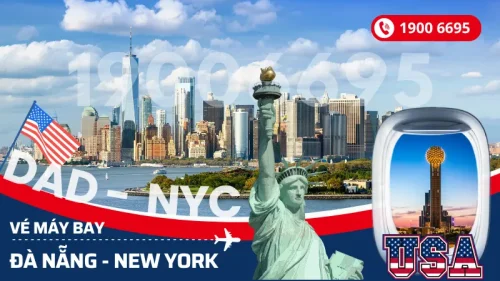 Đặt mua vé máy bay Đà Nẵng đi New York Mỹ