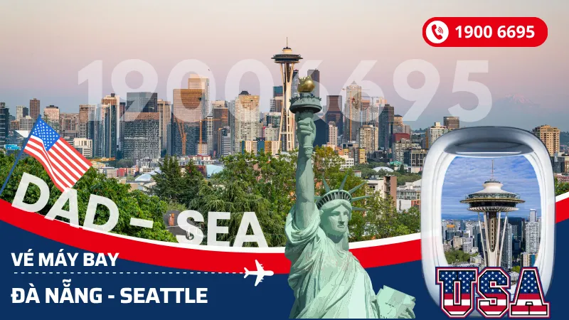 Đặt mua vé máy bay Đà Nẵng đi Seattle Mỹ