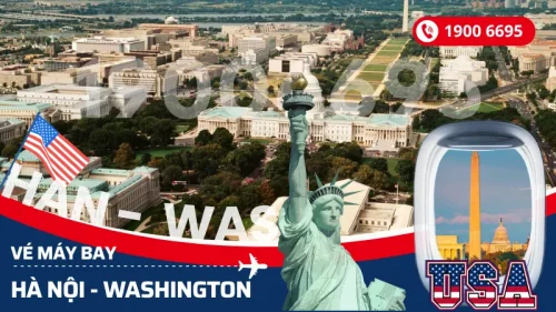 Đặt mua vé máy bay Hà Nội đi Washington Mỹ
