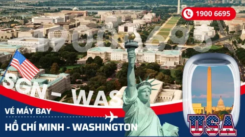 Đặt mua vé máy bay Sài Gòn đi Washington Mỹ