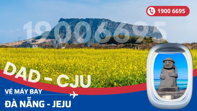 Vé máy bay Đà Nẵng đi Jeju Hàn Quốc giá rẻ