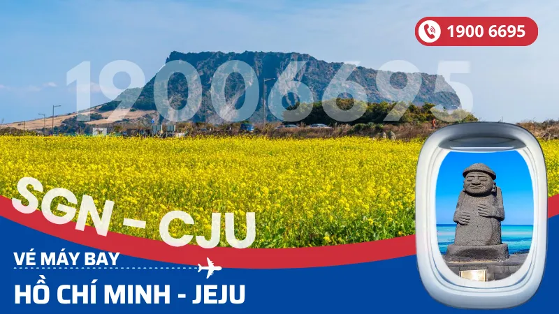 Vé máy bay Hồ Chí Minh đi Jeju Hàn Quốc giá rẻ