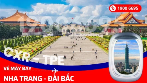 Vé máy bay Nha Trang đi Đài Bắc giá rẻ