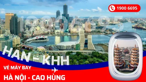 vé máy bay Hà Nội đi Cao Hùng Đài Loan giá rẻ