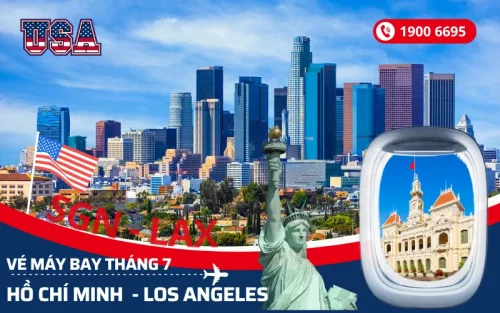 Đặt vé máy bay Sài Gòn đi Los Angeles Mỹ tháng 7