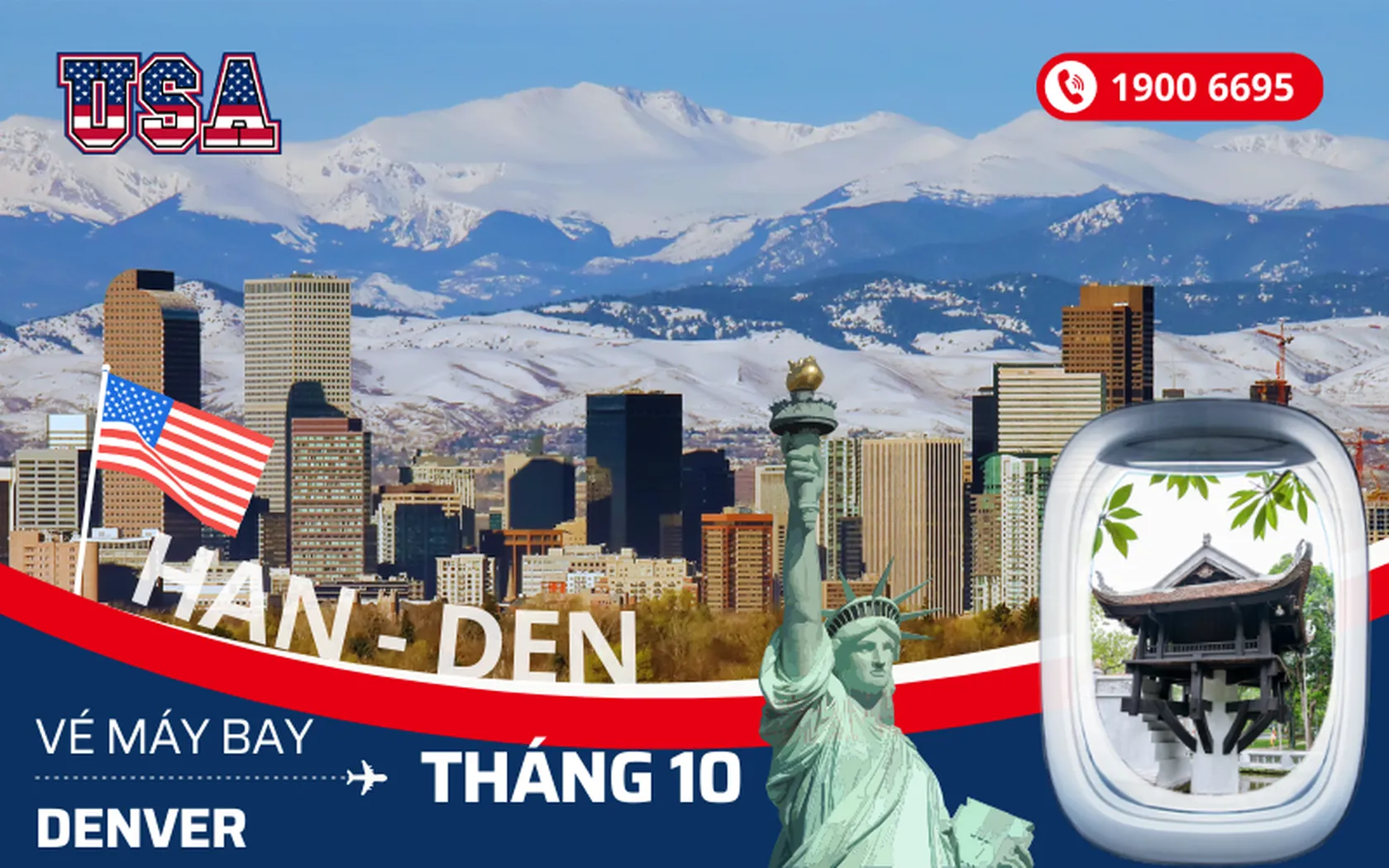 Bán vé Hà Nội đi Denver Mỹ tháng 10