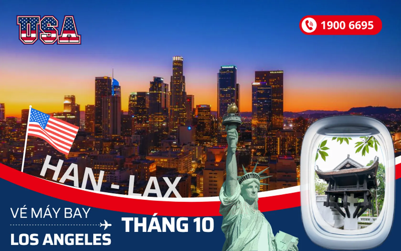 Bán vé Hà Nội đi Los Angeles Mỹ tháng 10