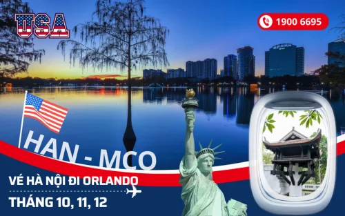 Bán vé Hà Nội đi Orlando Florida Mỹ tháng 10