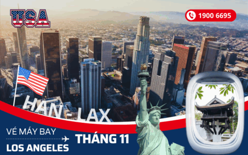Giá vé máy bay Hà Nội đi Los Angeles (LAX) Mỹ tháng 11